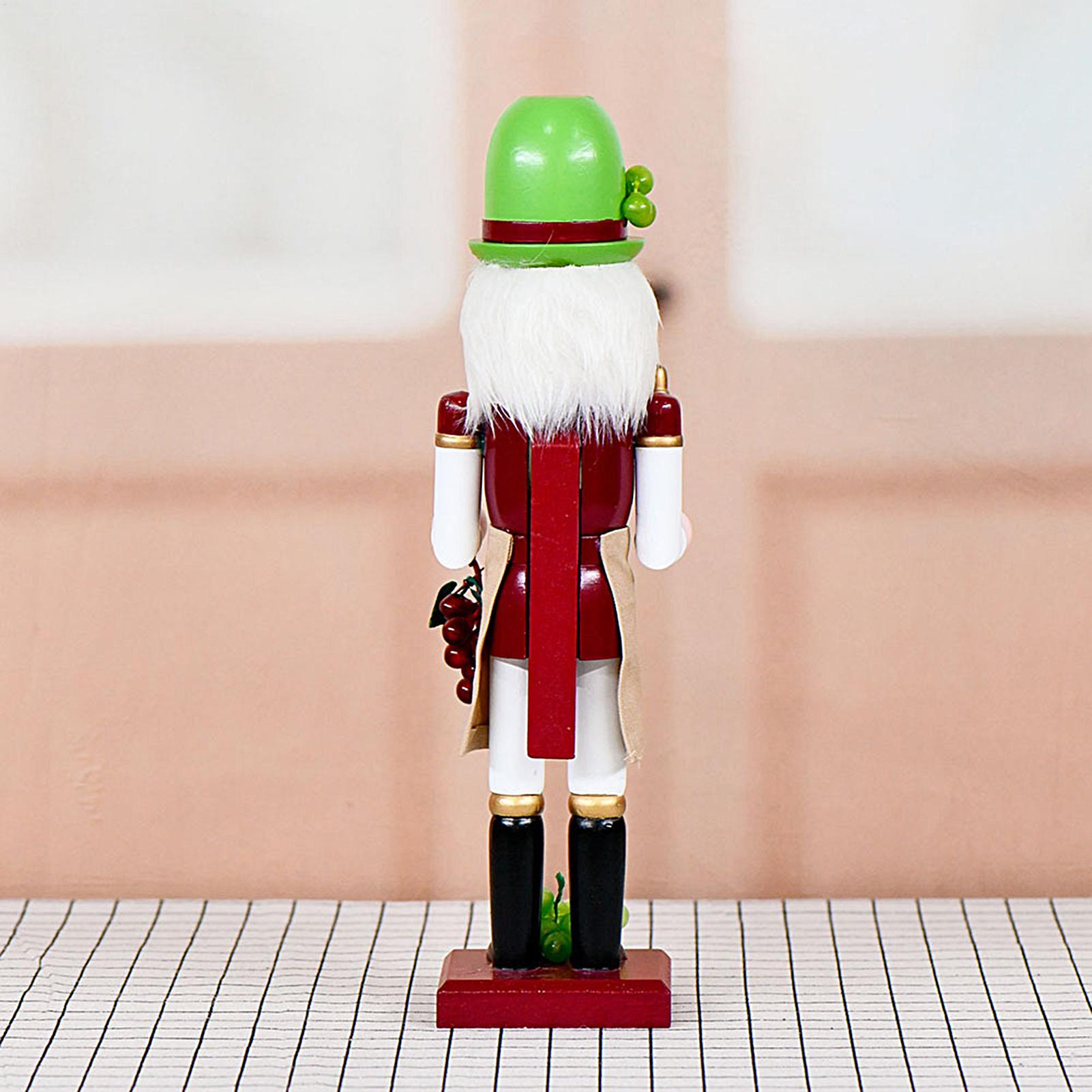 Nutcracker Figurine - Casse-noisette en bois, décor de noël,