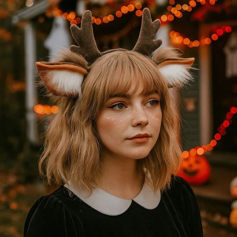 Reindeer Antlers Headband - Serre-tête en forme d'oreilles de cerf