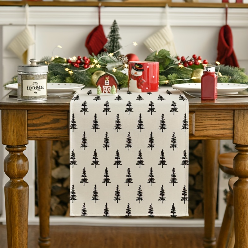 Christmas Table Runner - Chemin de Table Simple pour arbre