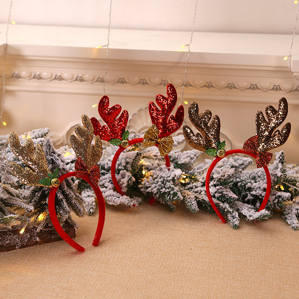 Reindeer Antlers Headband - Lot de 3 serre-têtes de Noël