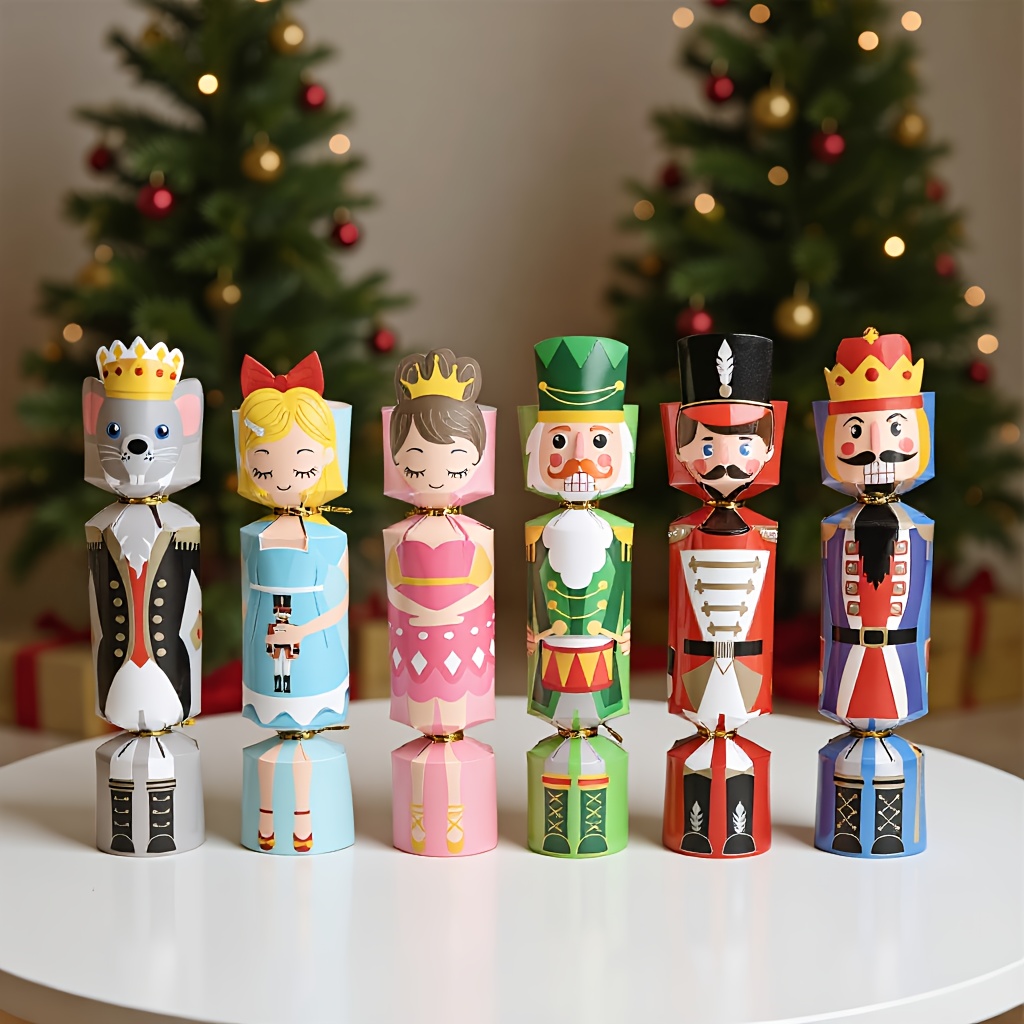 Nutcracker Figurine - 24 pièces de boîtes cadeaux décoratives