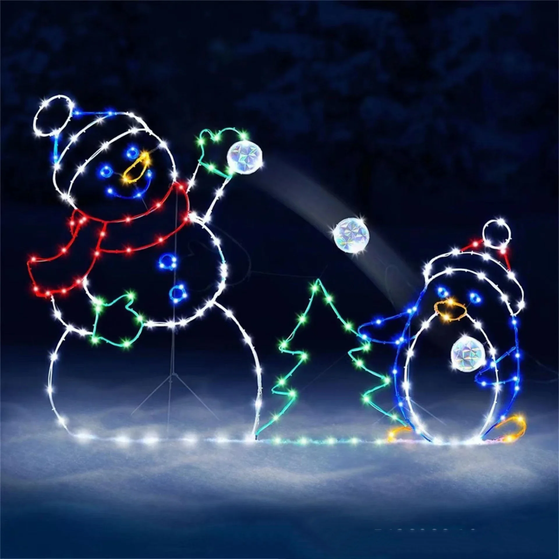 Boule de neige animée lumière  - Christmas Lights Outdoor avis et prix
