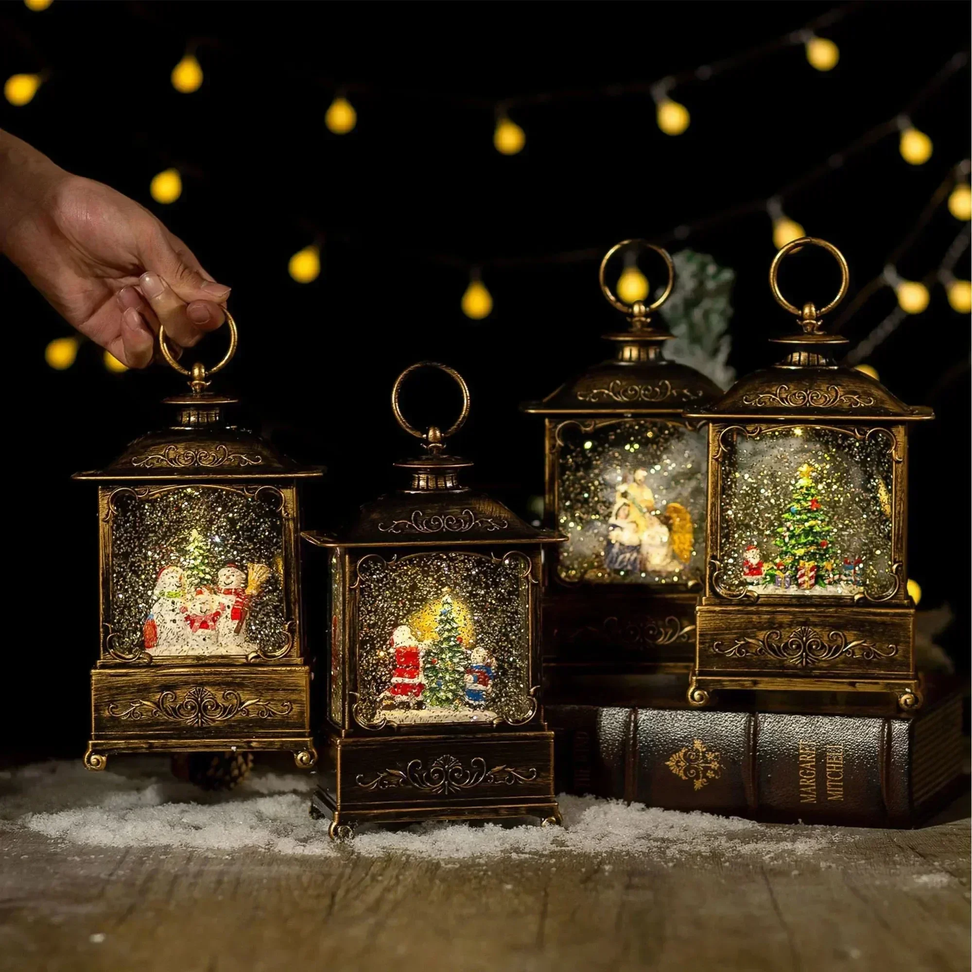 Lanterne boule à neige de Noël - Snow Globe Musical avis et prix