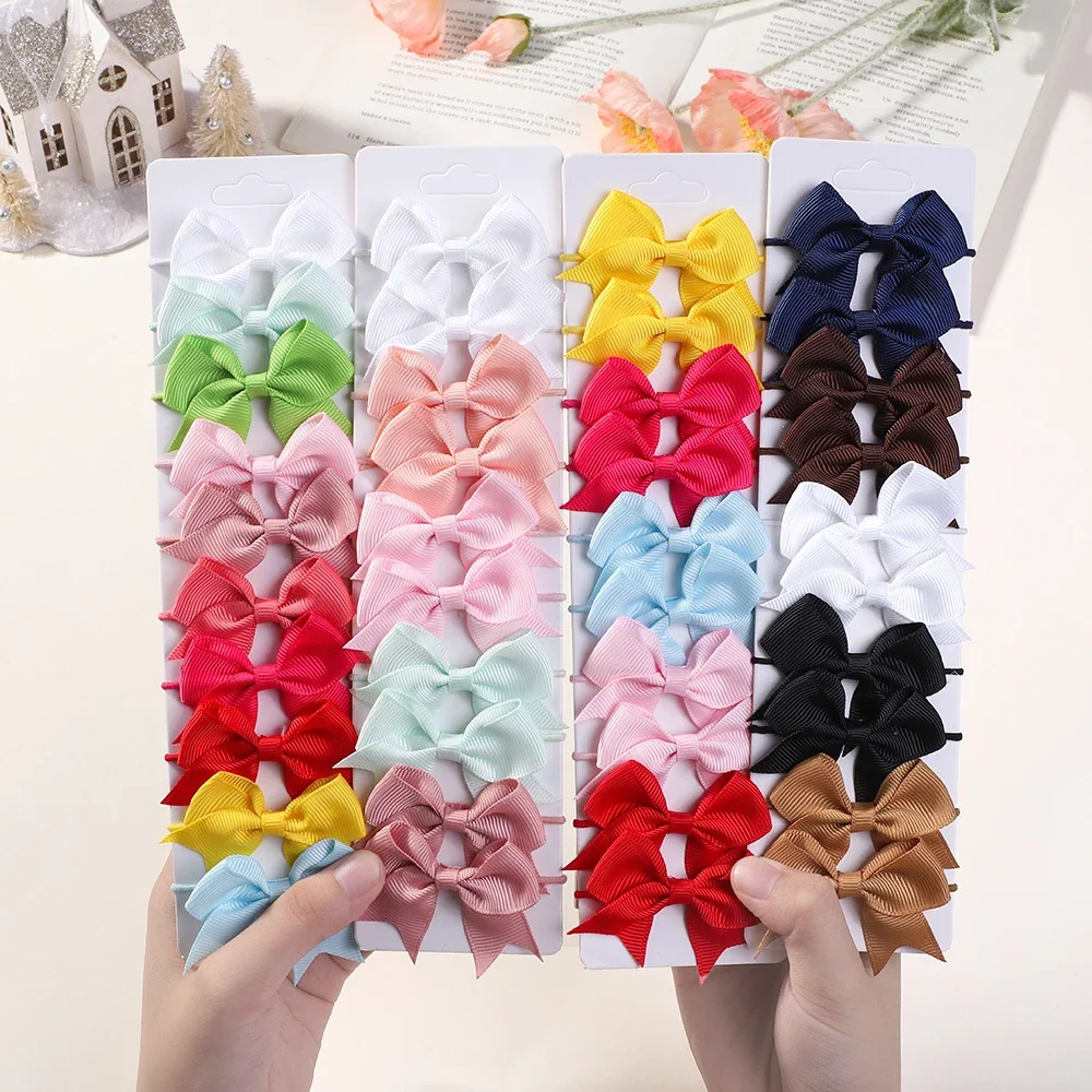 10 pièces nœuds élastique chev - Ribbon Bow Gift avis et prix