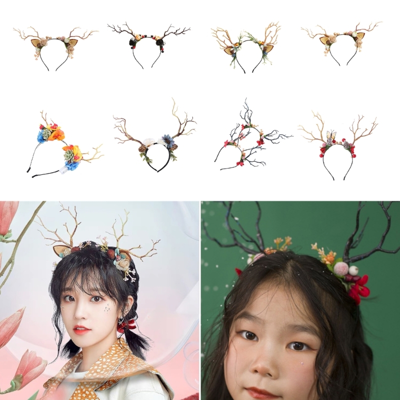 Cerceau cheveux en forme bois  - Reindeer Antlers Headband avis et prix