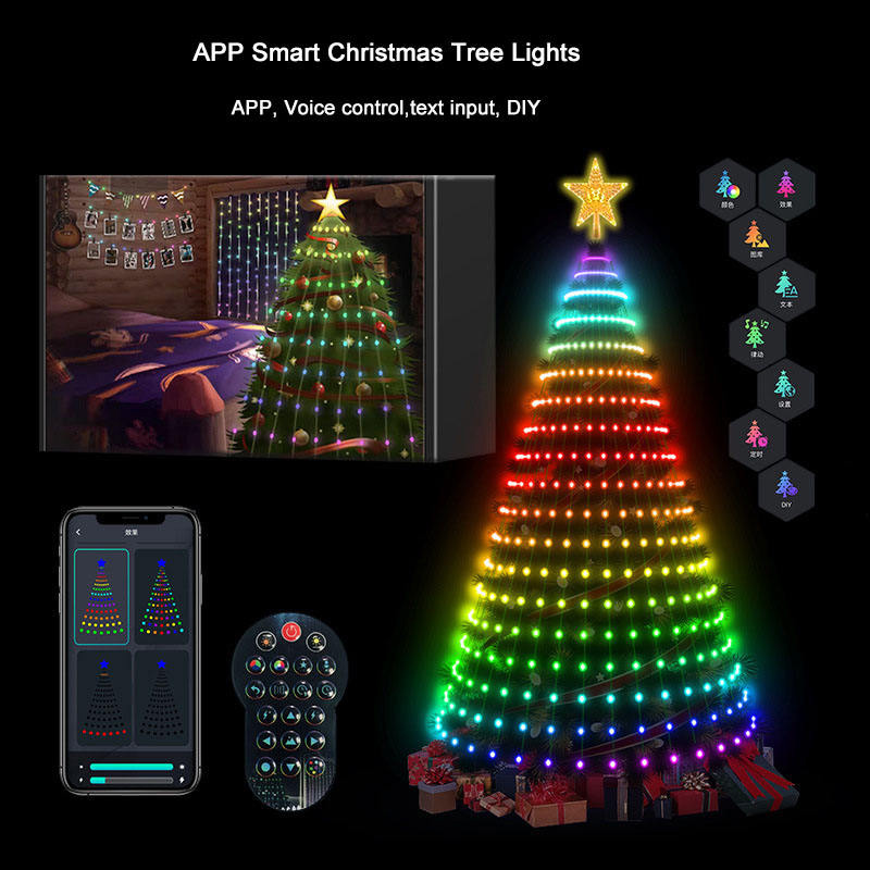 7FT 400LED s lumières d'arbre  - Star Tree Topper avis et prix