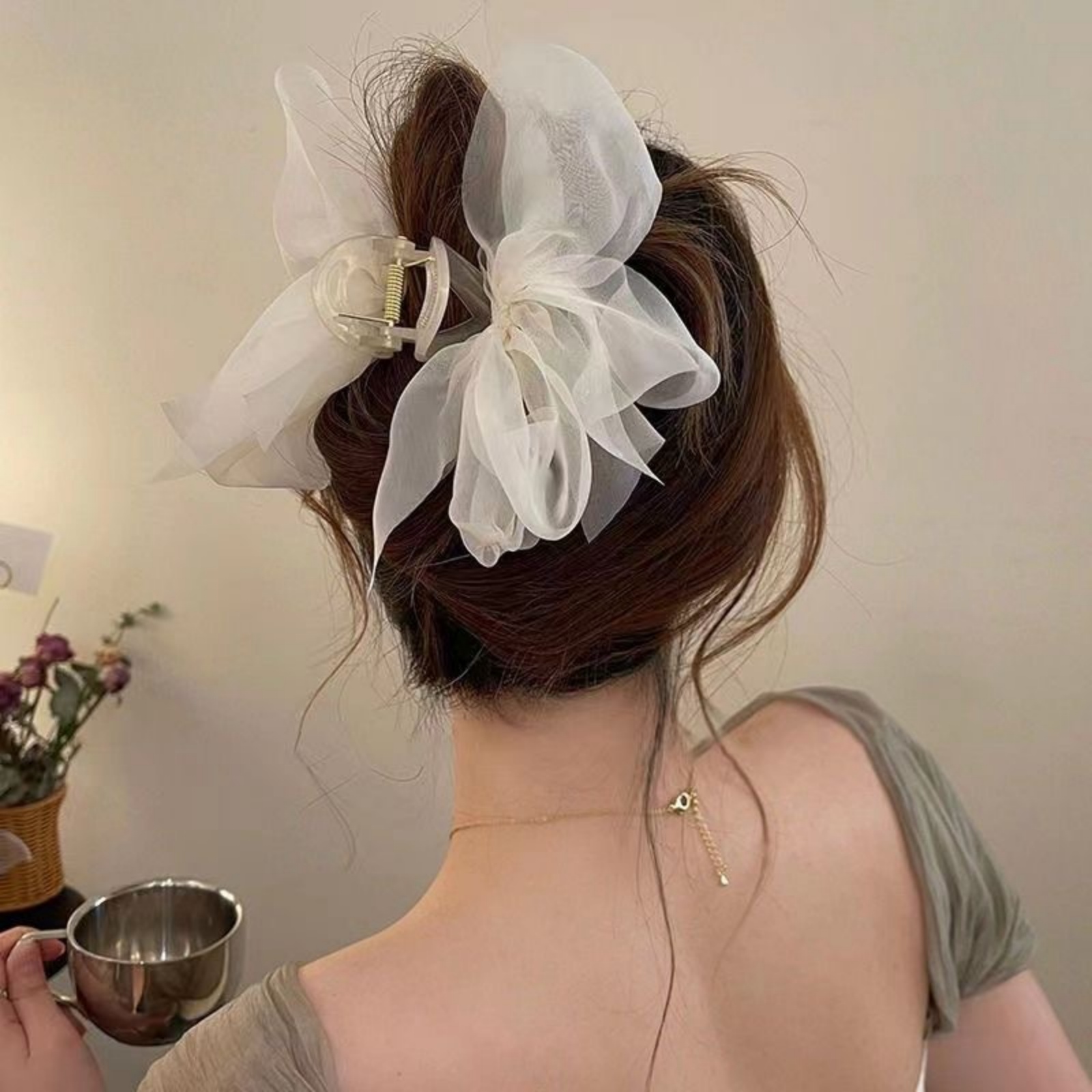 1PCFashion maille Tulle grand  - Ribbon Bow Gift avis et prix