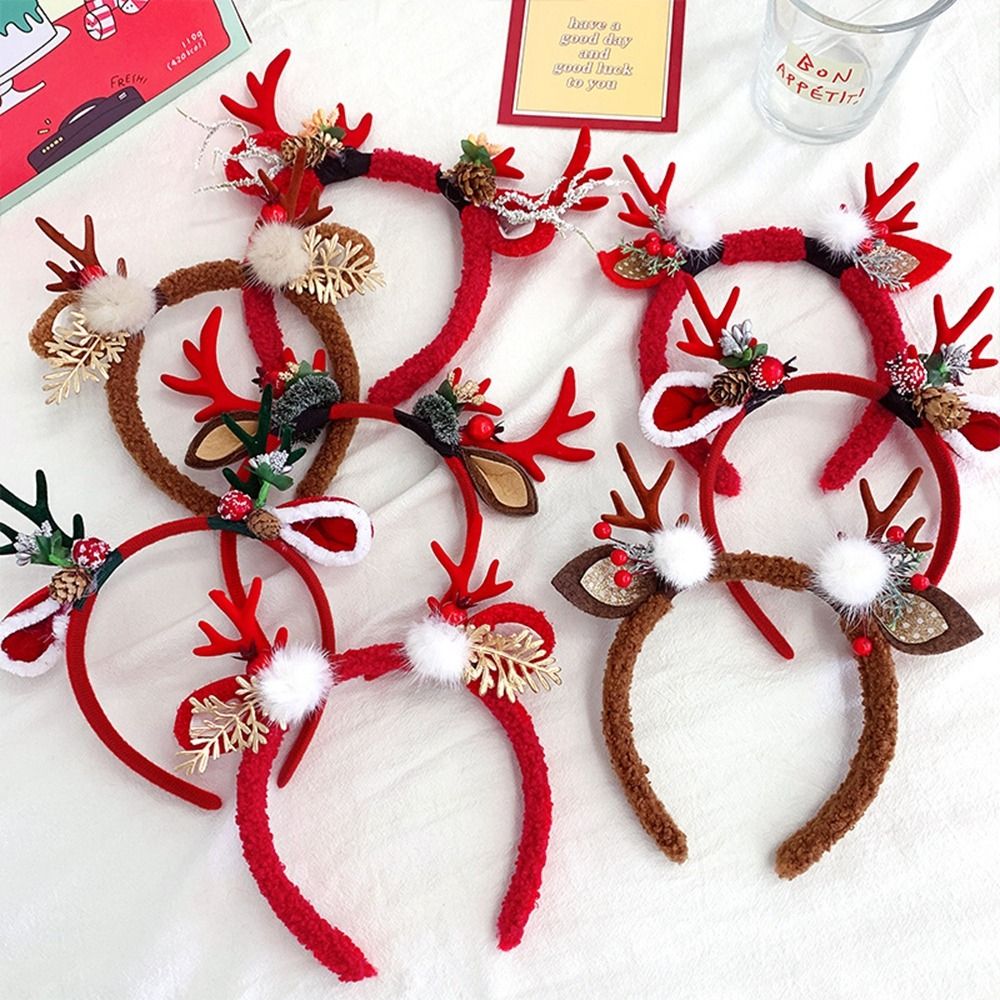 Décoration de Noël : Bandeau d - Reindeer Antlers Headband avis et prix