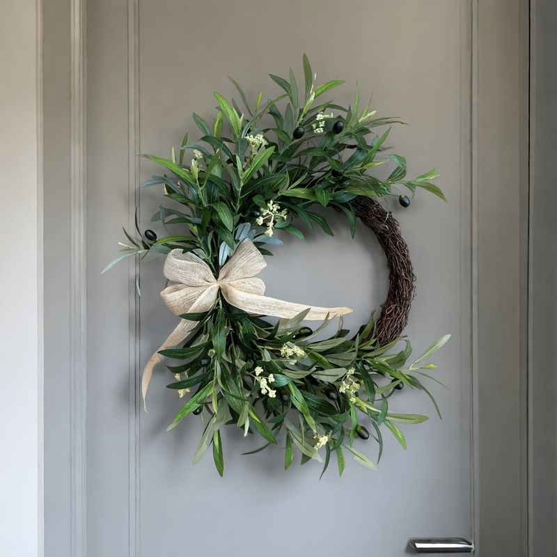 Couronne d'olivier artificiell - Christmas Wreath Fake avis et prix